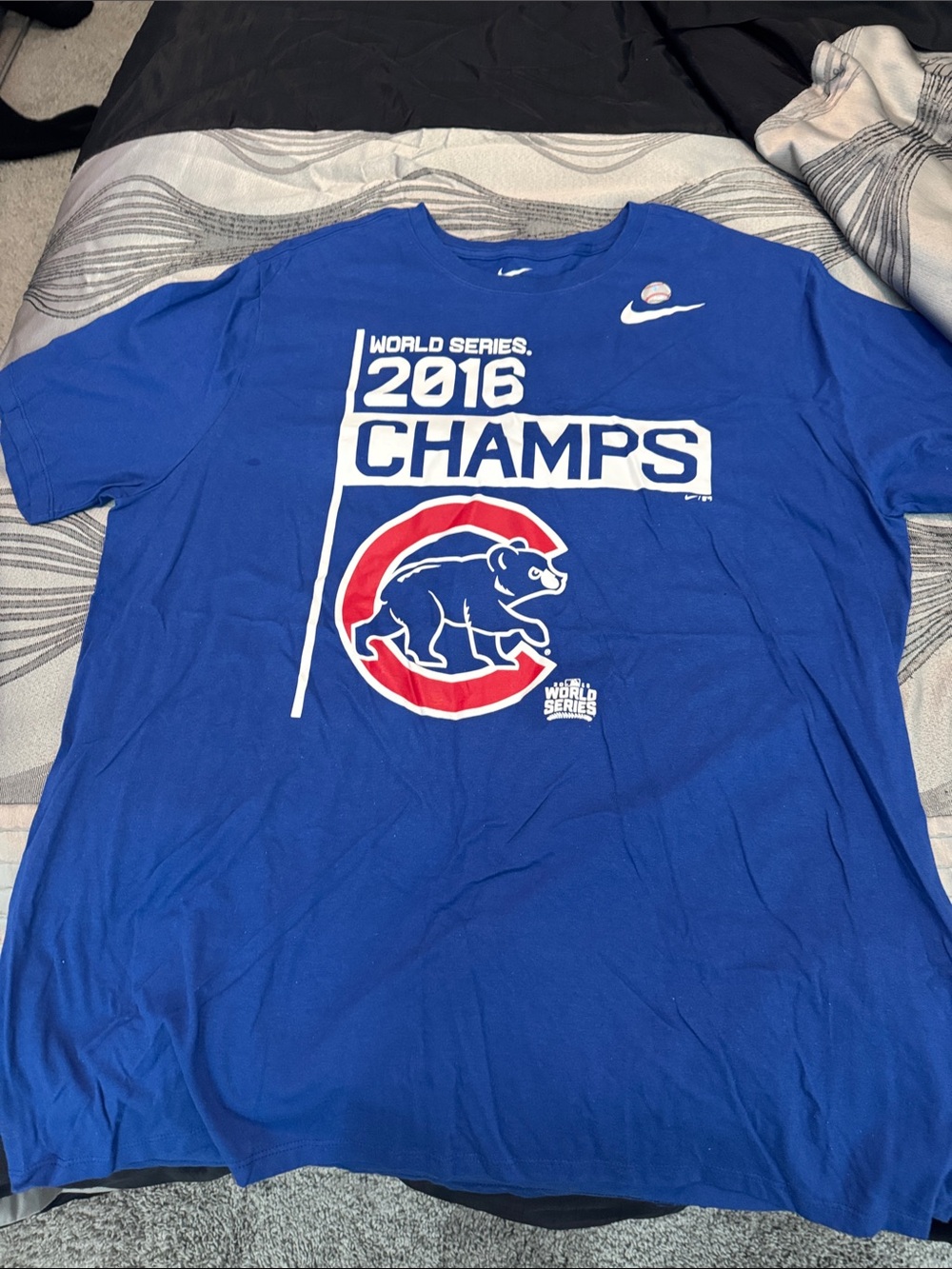Nike Royal Blue Chicago Cubs 2016 World Series Champs T-Shirt